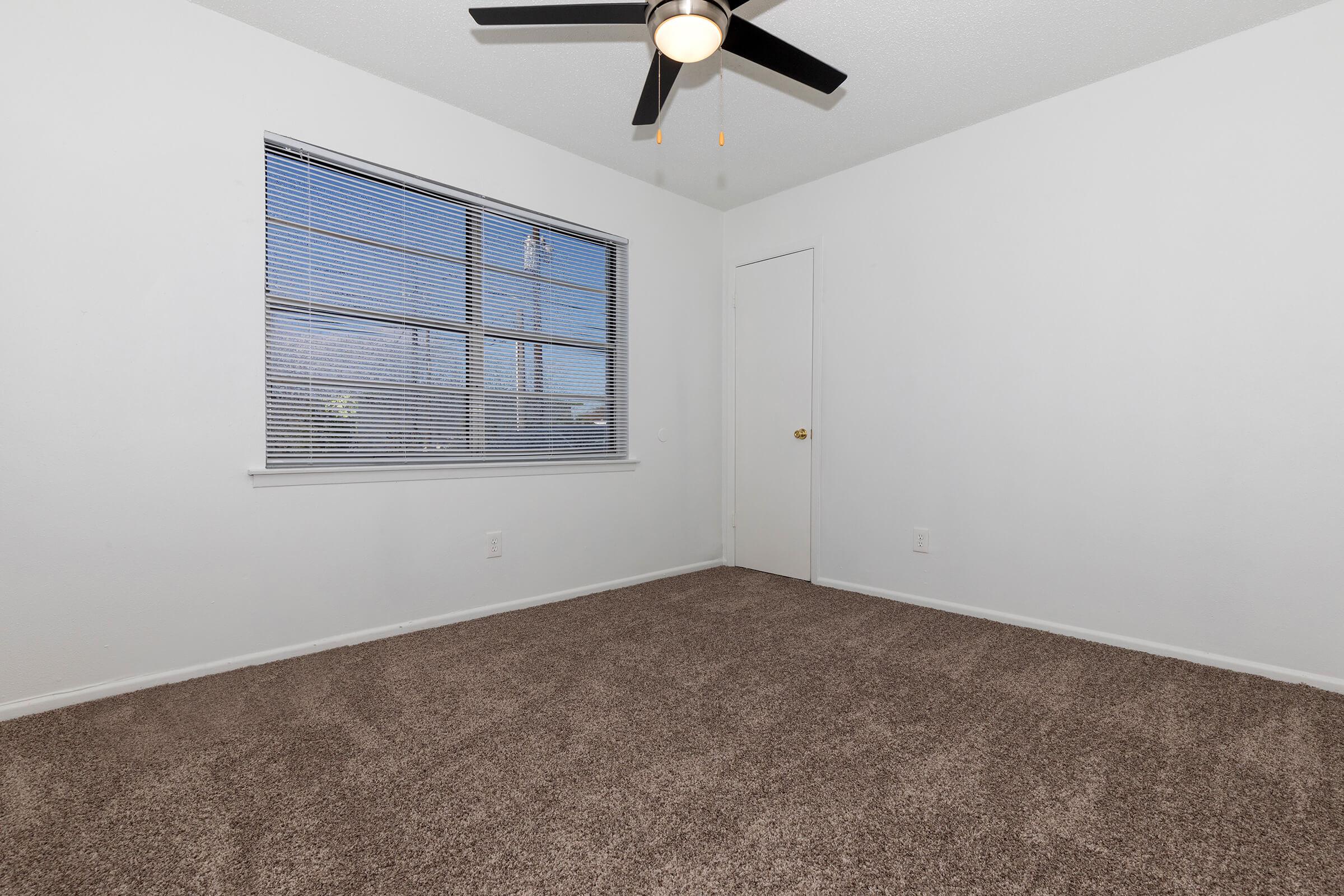 a room with white walls