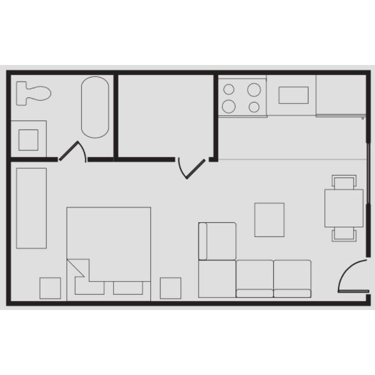 Floor plan image of Medium Size Studio