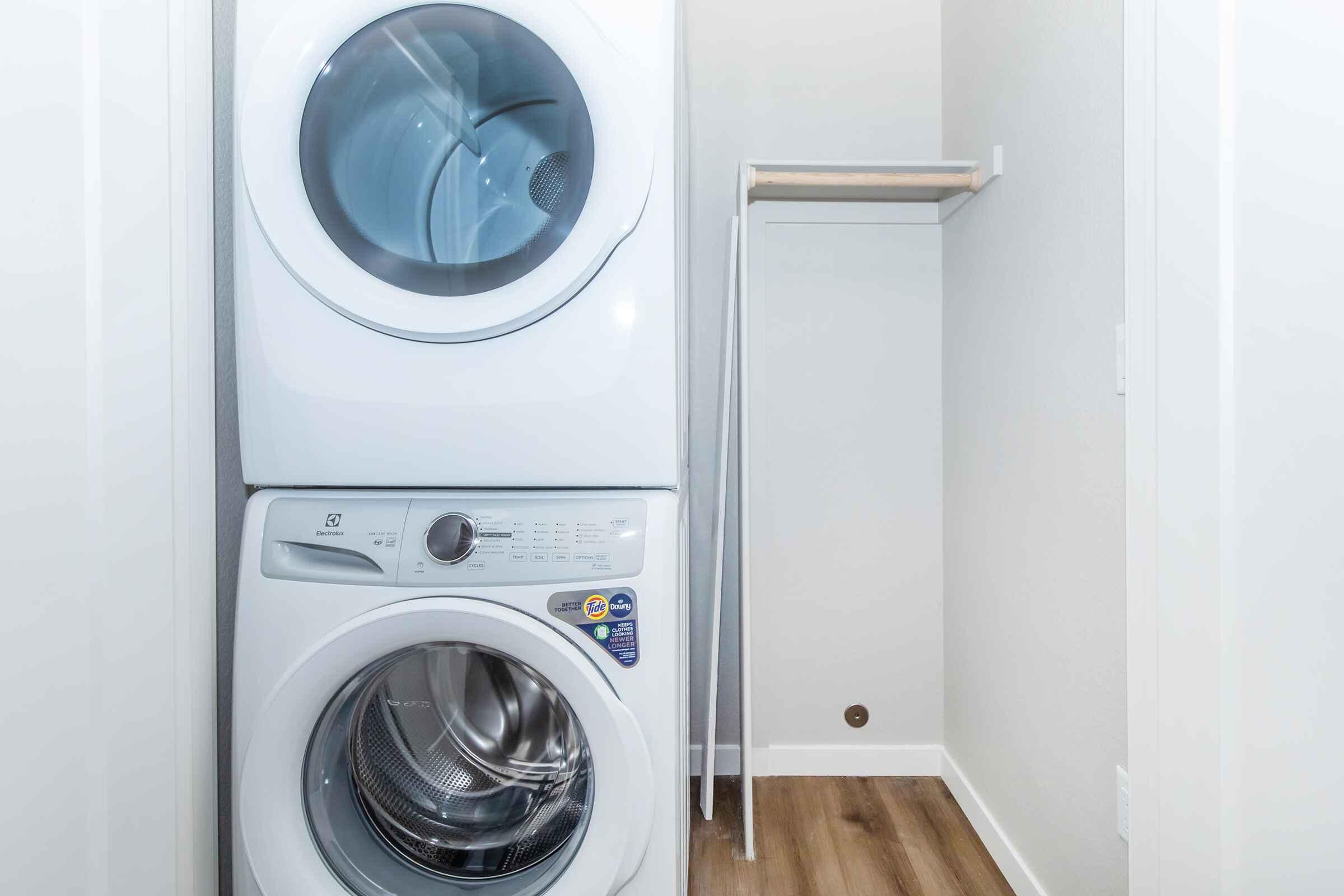 a washer and dryer