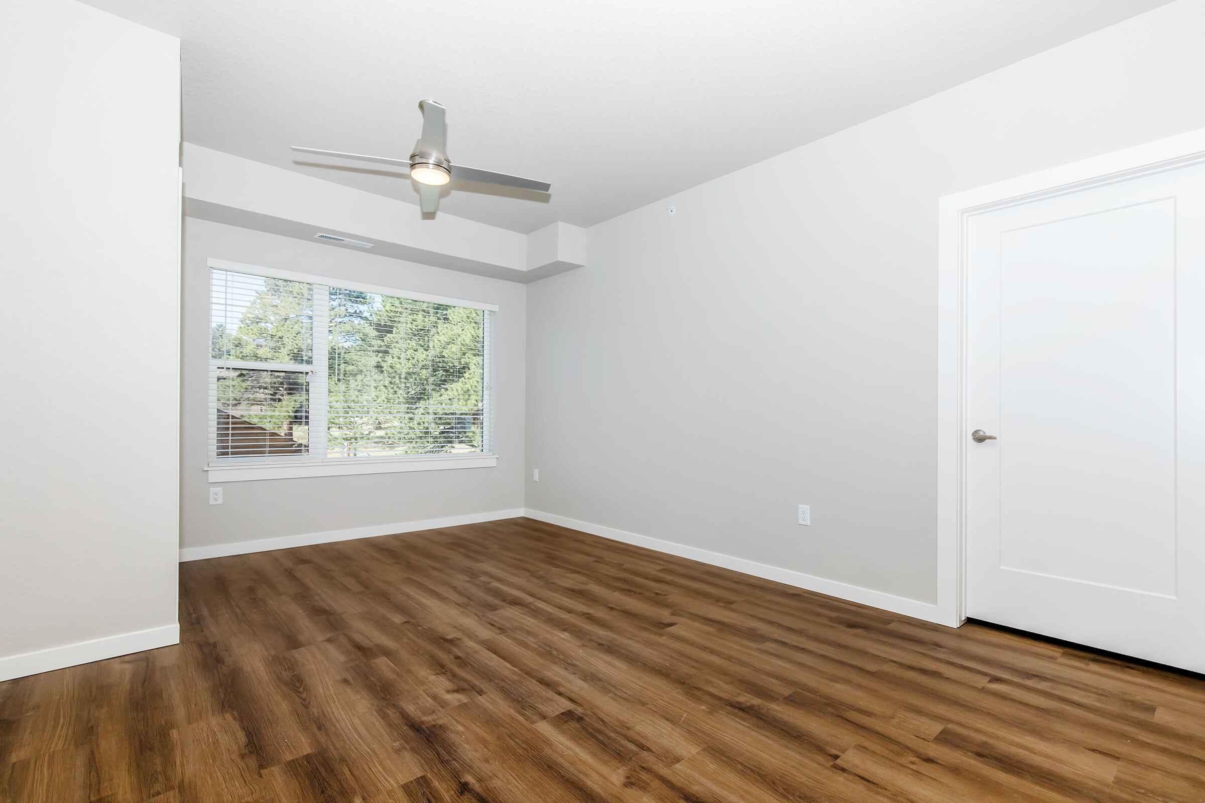 a room with a wooden floor