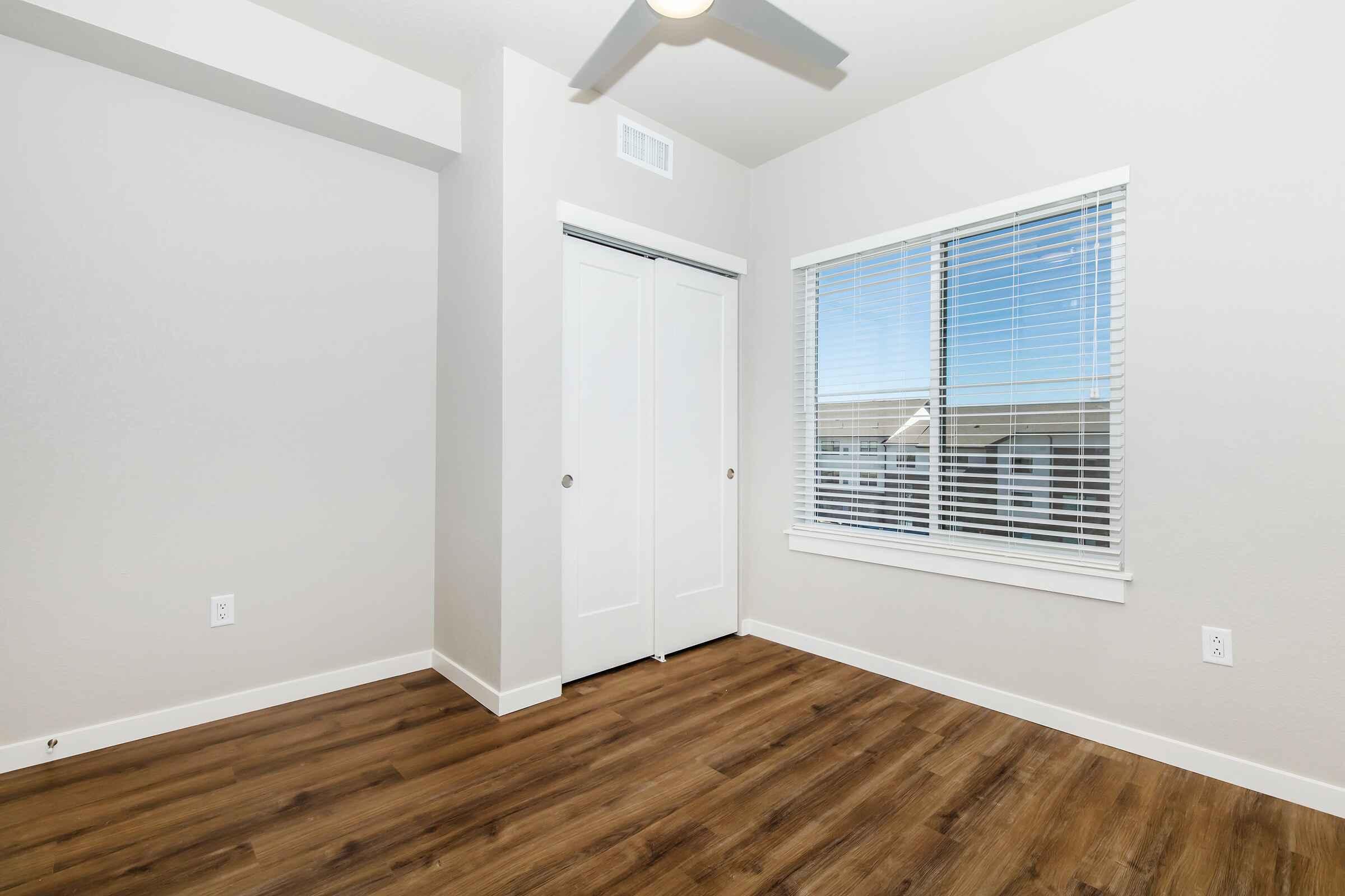 a room with a wooden floor