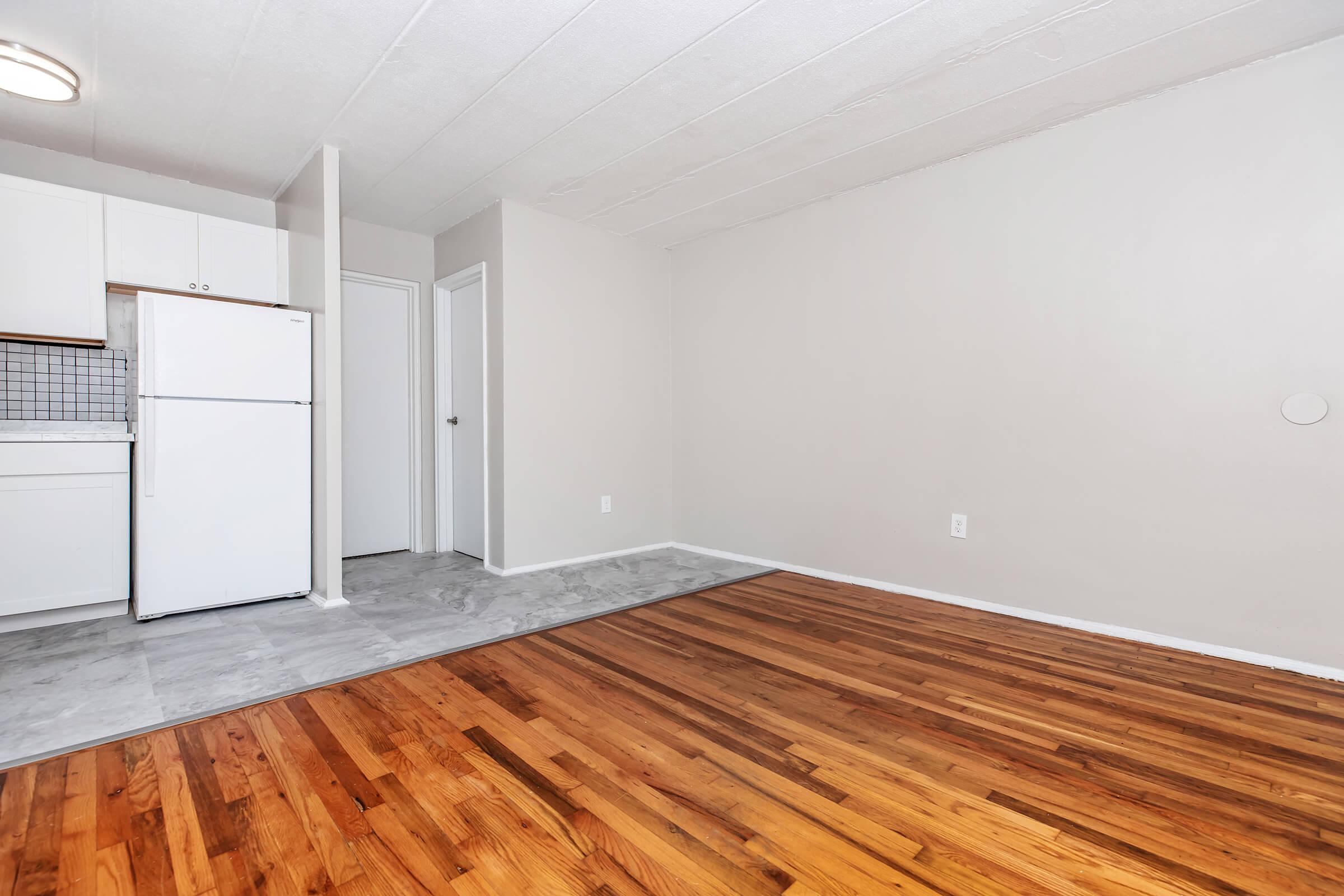 a room with a wooden floor