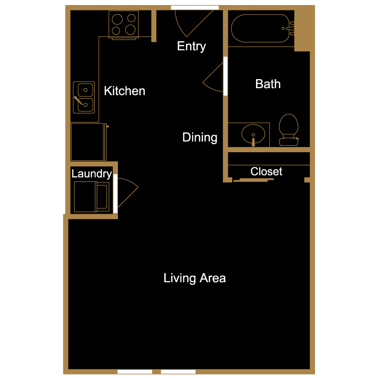Floor plan image of Studio - K3