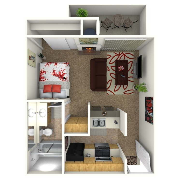 Floor plan image of Studio D2