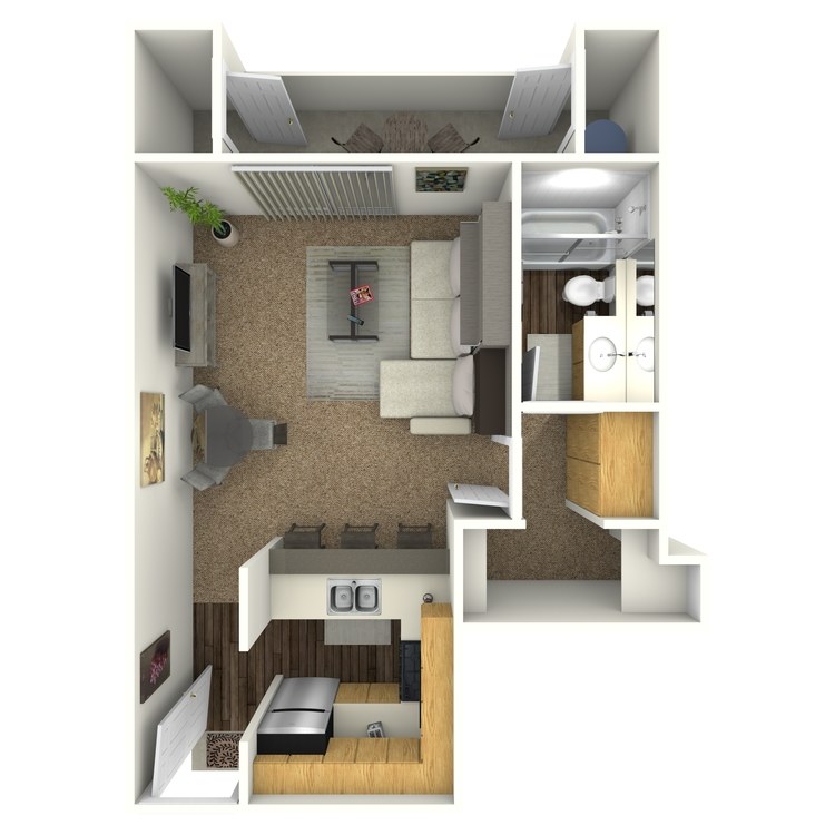 Floor plan image of Studio F
