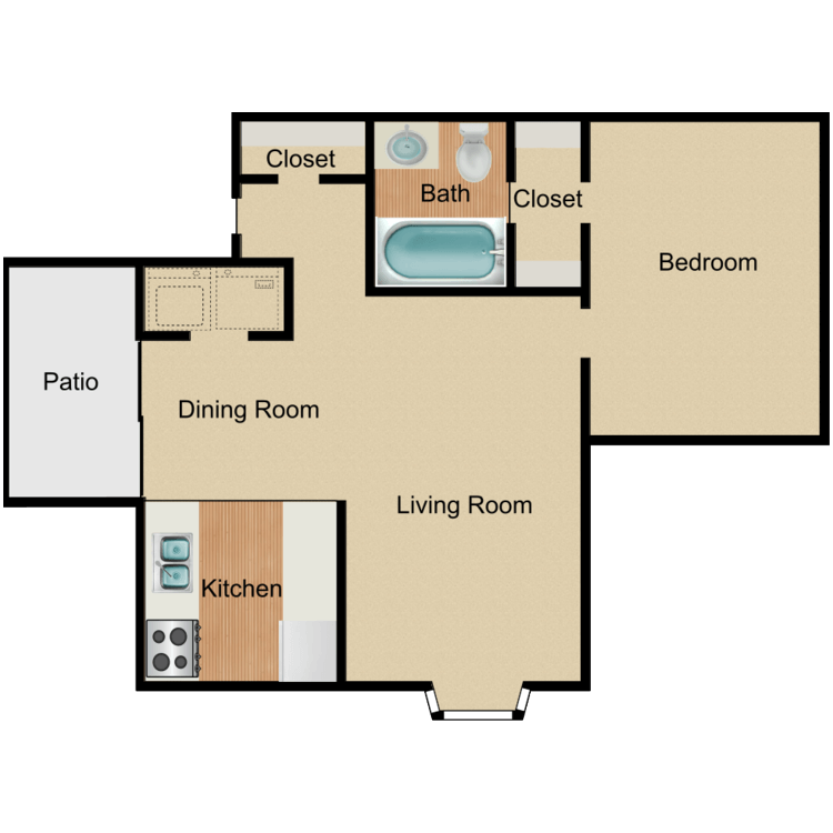 Floor plan image of Peanut