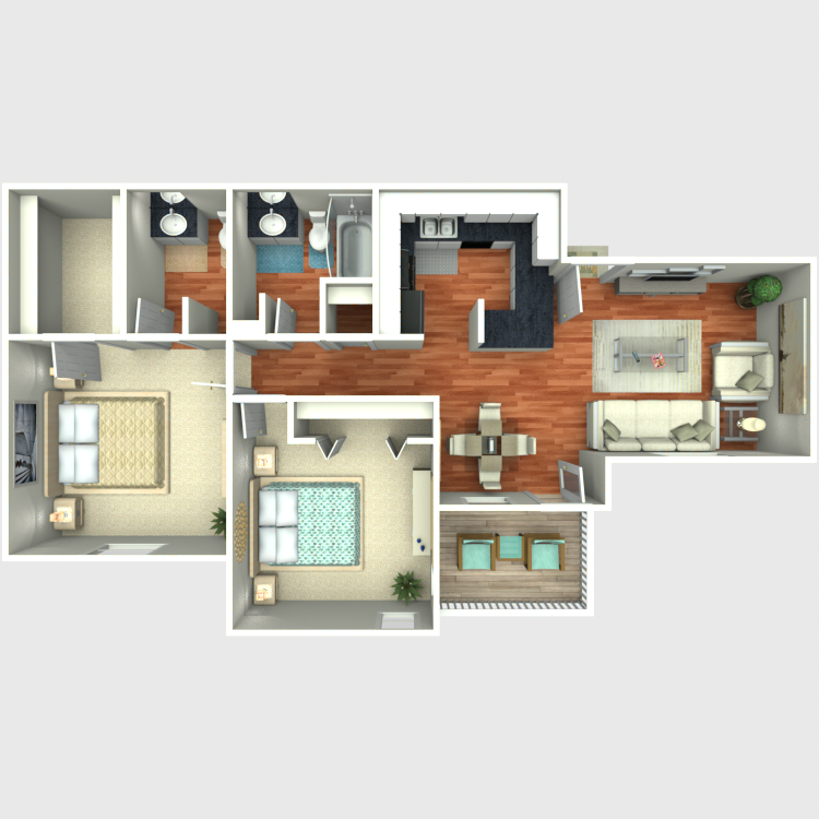 Floor plan image of B2