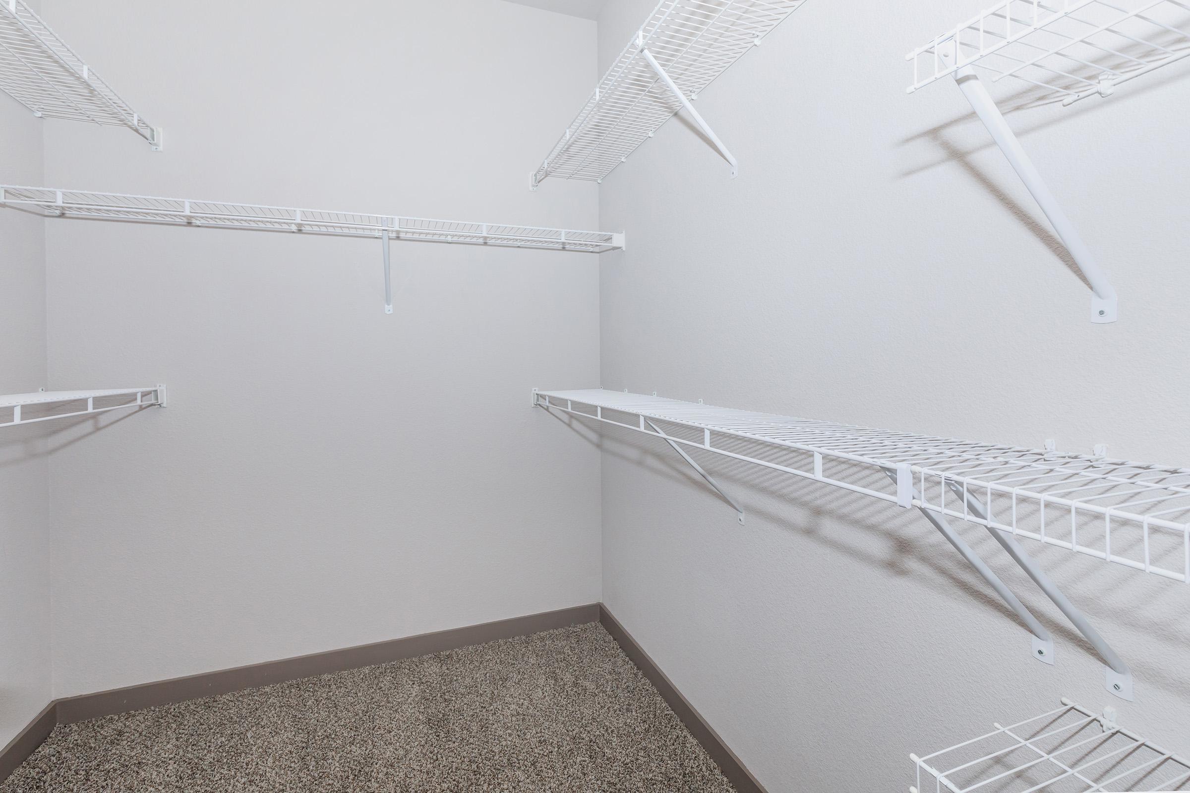 LARGE WALK-IN CLOSETS