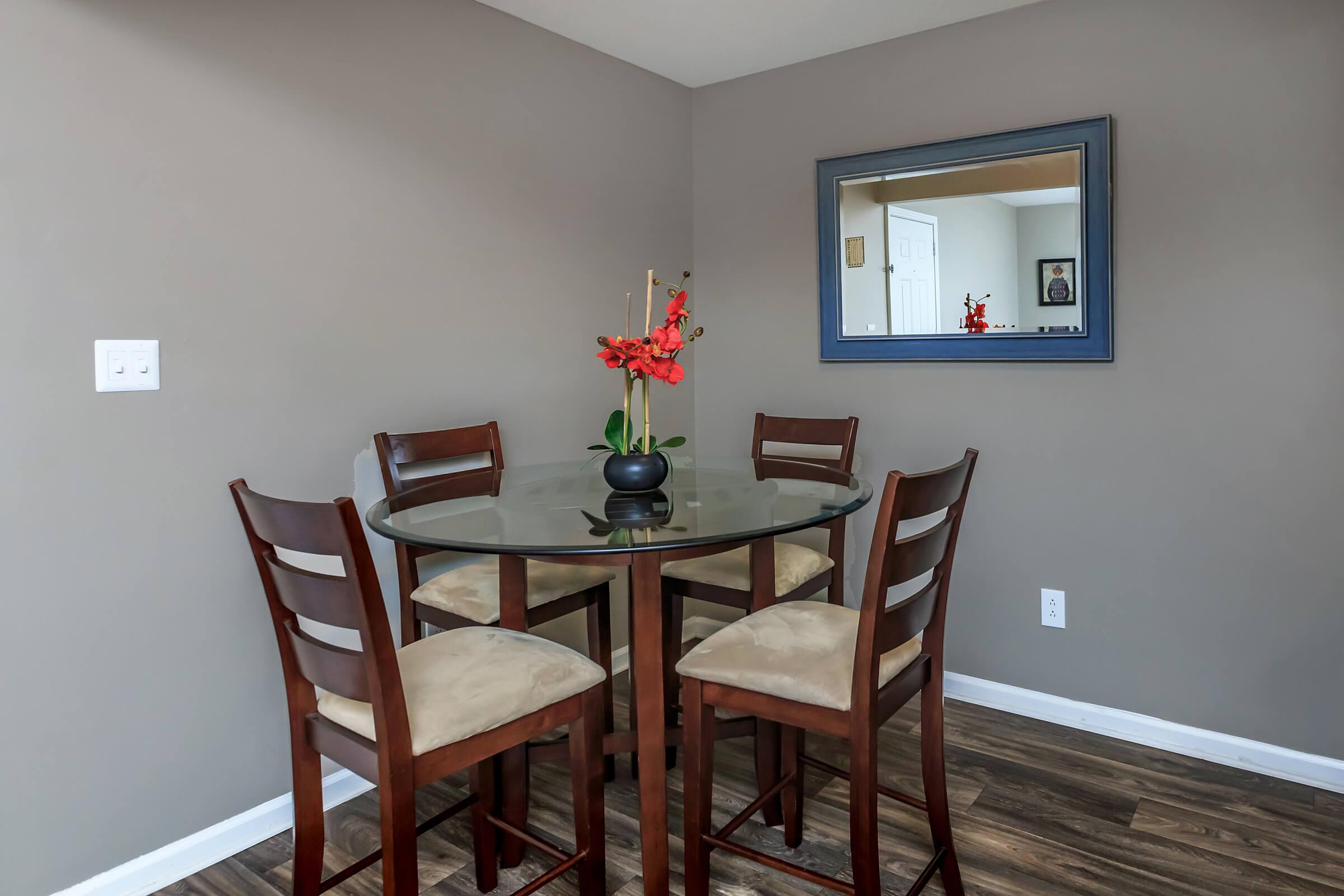 a dining room table