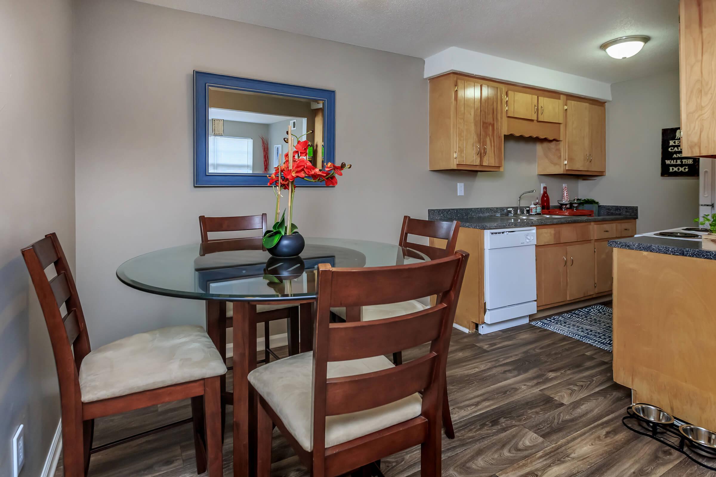 a dining room table