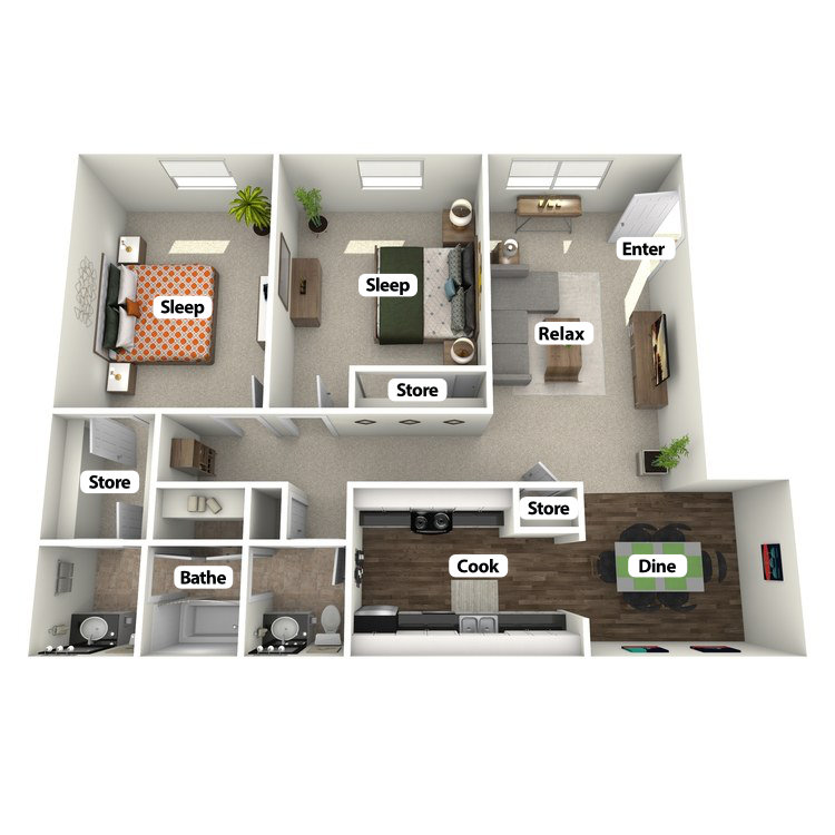 Floor plan image of The Mighty Oak