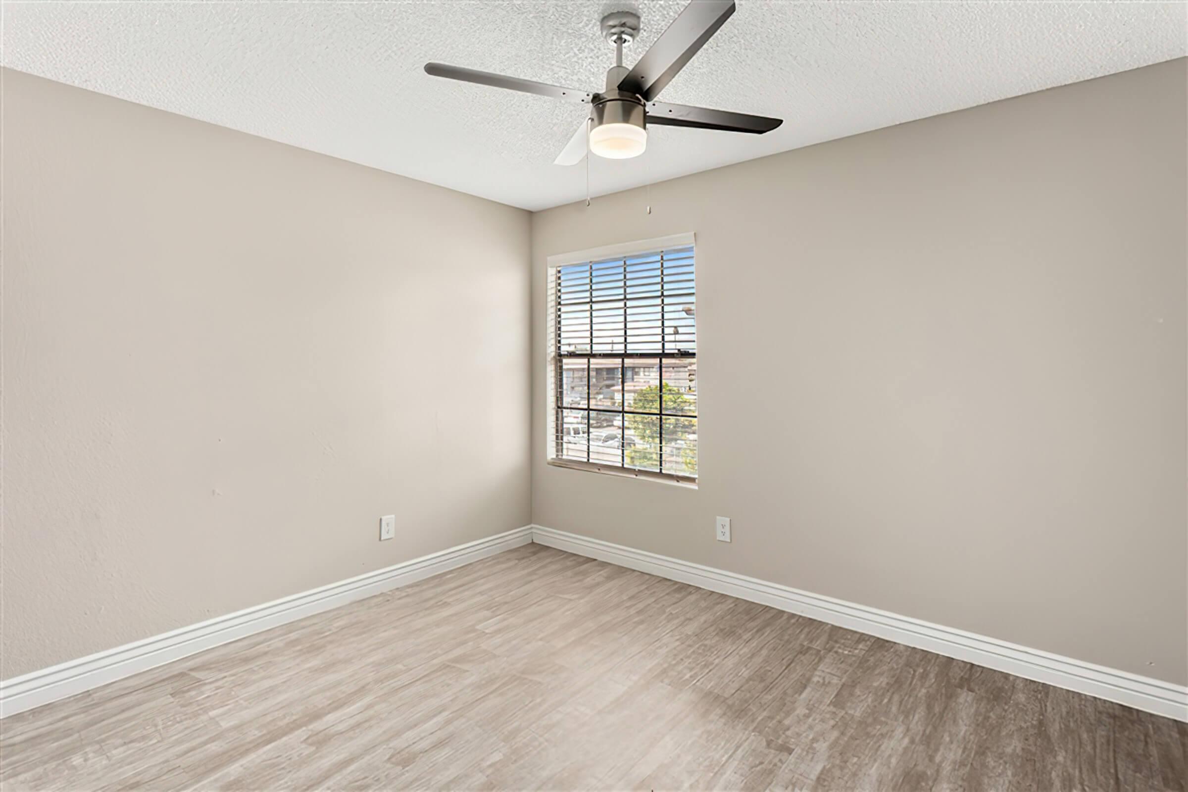 a room with a tile floor