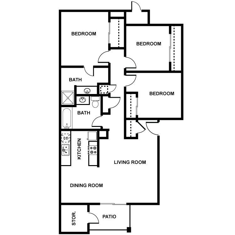 Floor plan image of 3 Bed