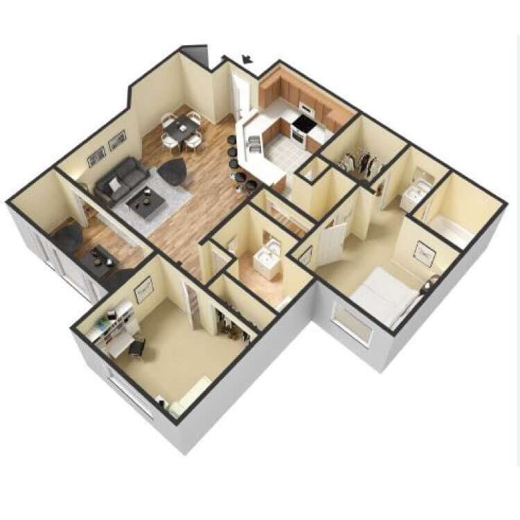 Floor plan image of 2A