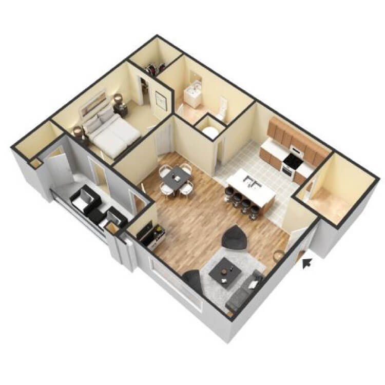 Floor plan image of 1A