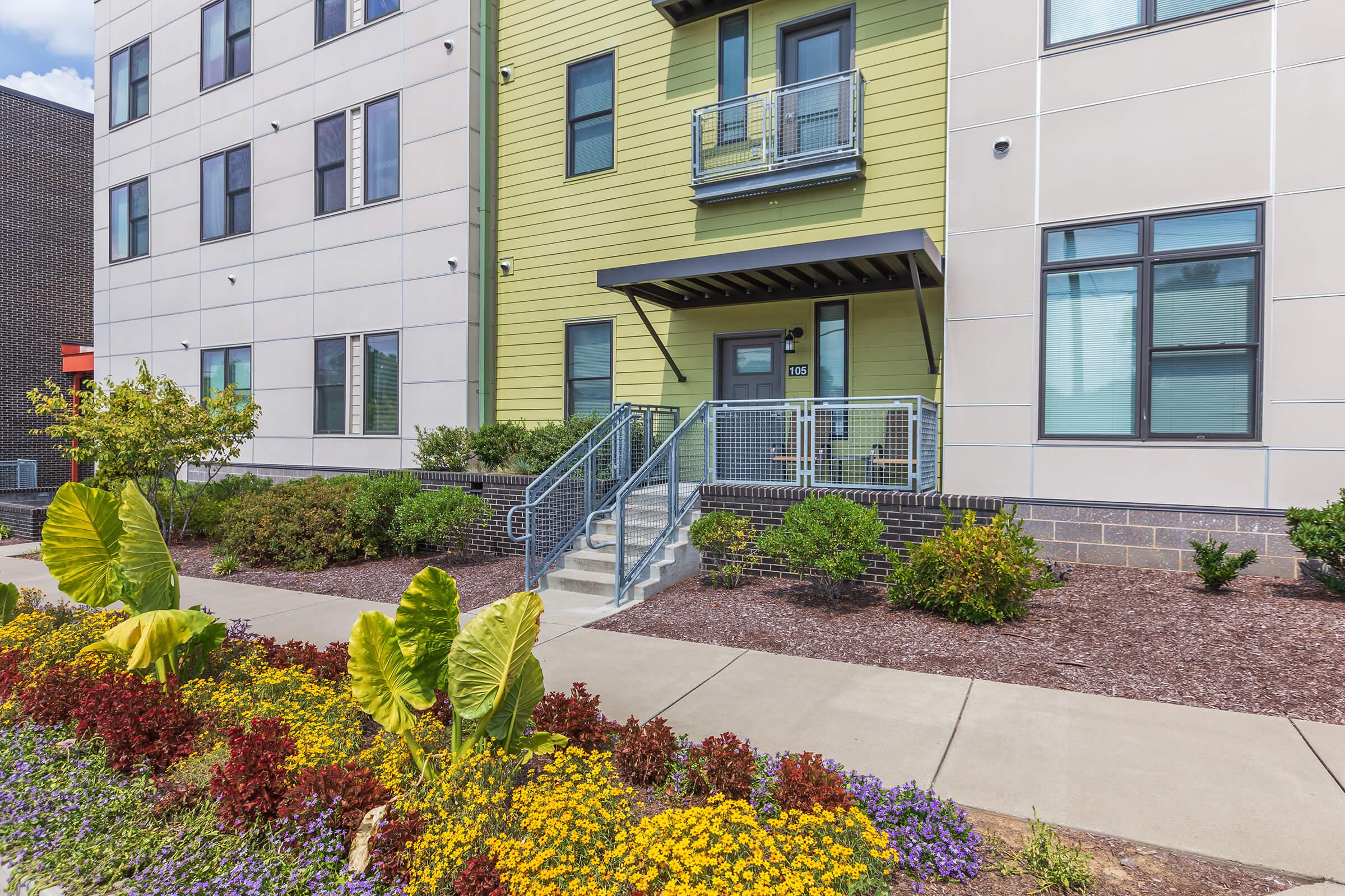 Beautiful Landscaping at Uptown Flats