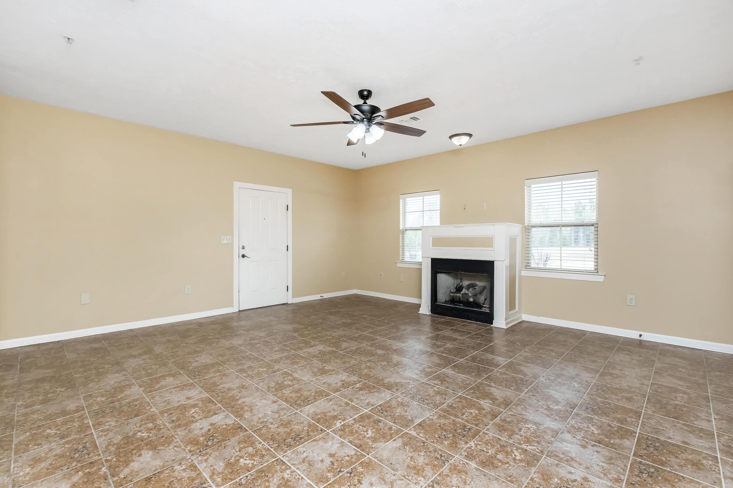 Living area of 1 Bed 1 Bath Floor plan at Stonewater Place Apartments in Jackson, TN