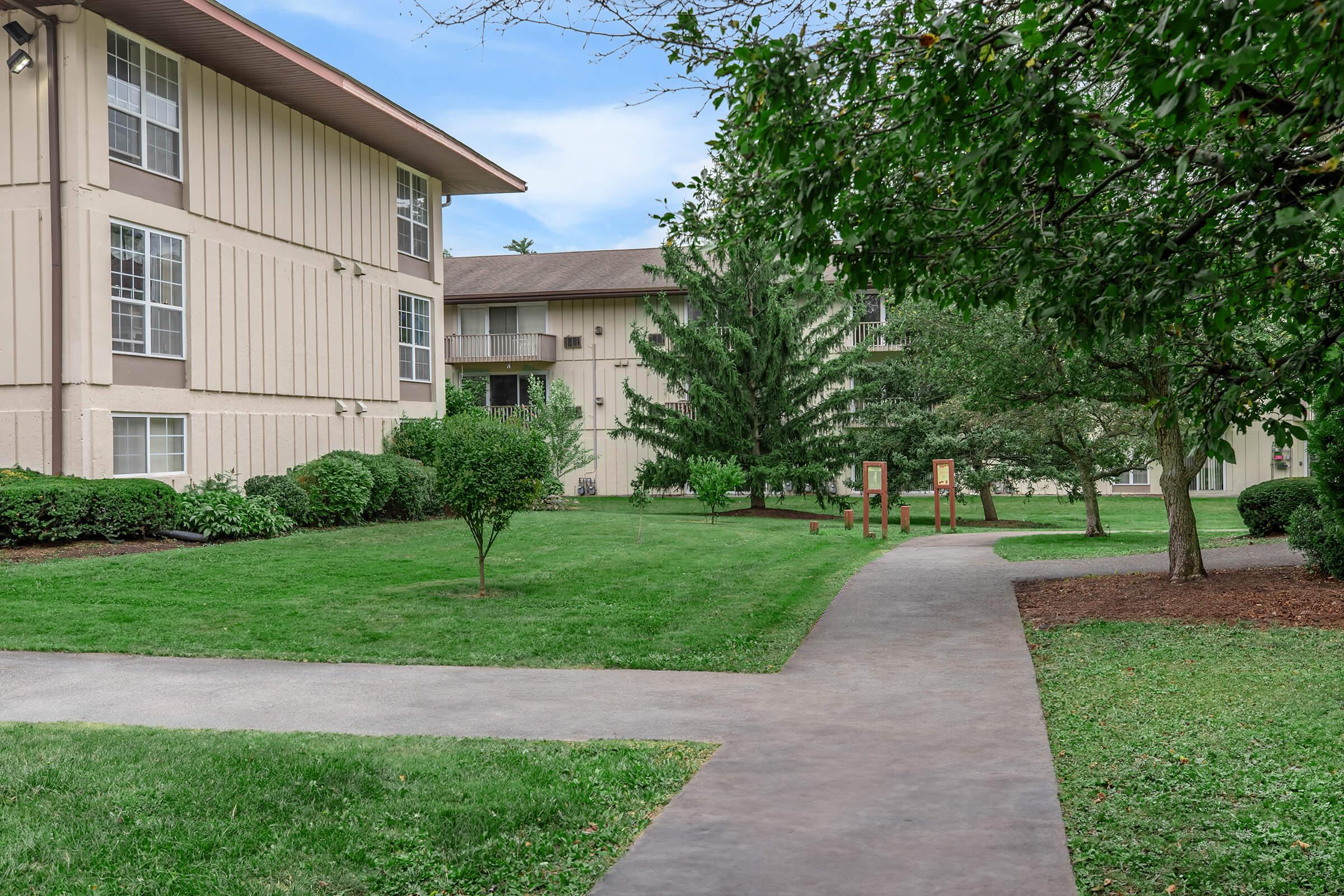 a large lawn in front of a house