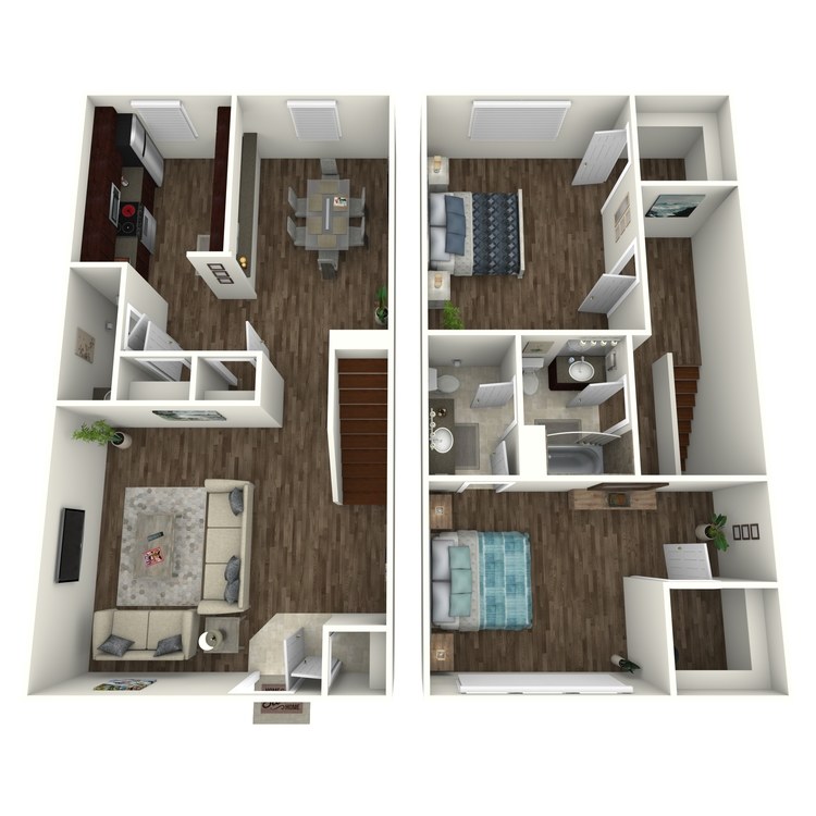 Floor plan image of Willow Townhouse