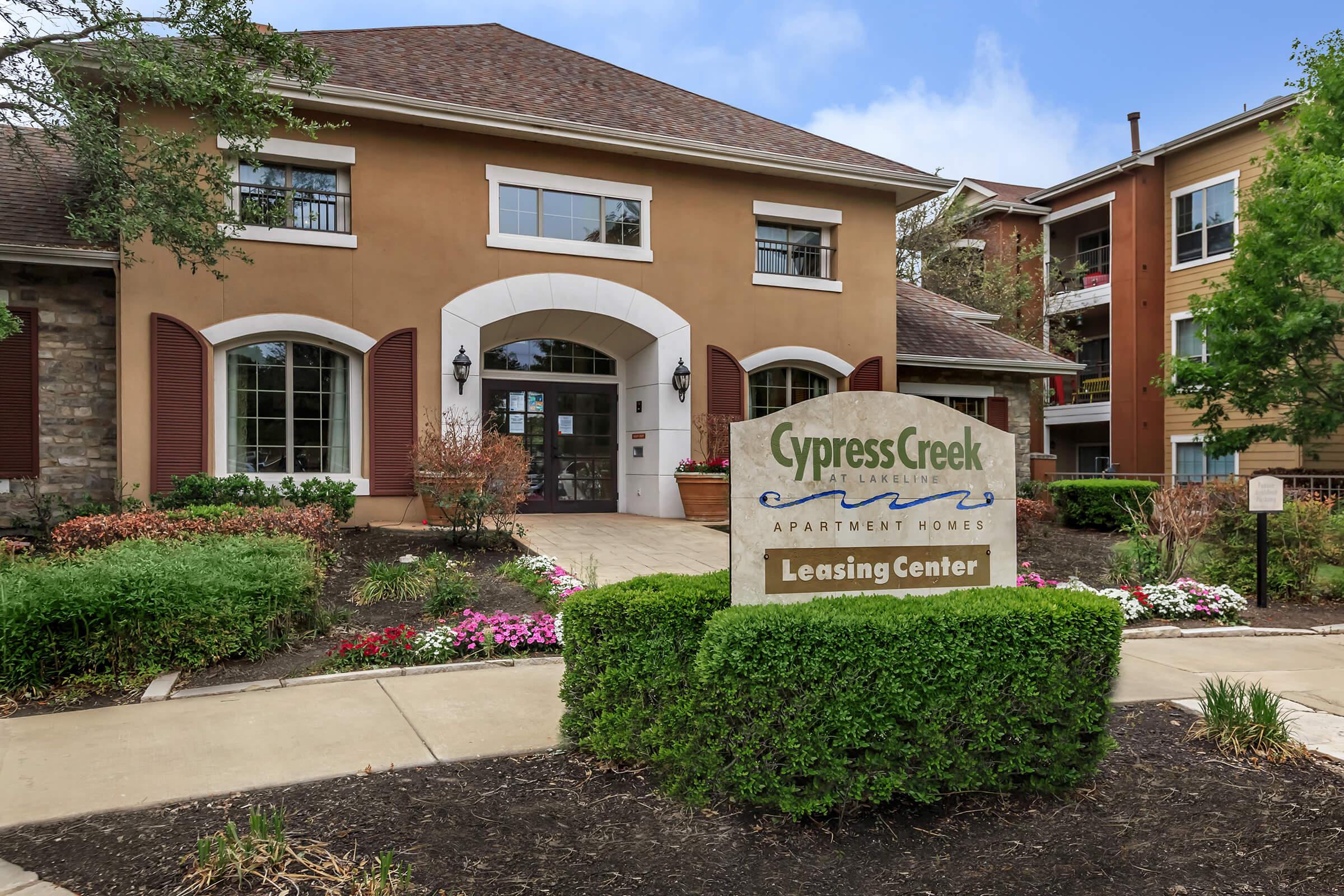 We Hope to See You Soon at Cypress Creek Apartment Homes at Lakeline Boulevard
