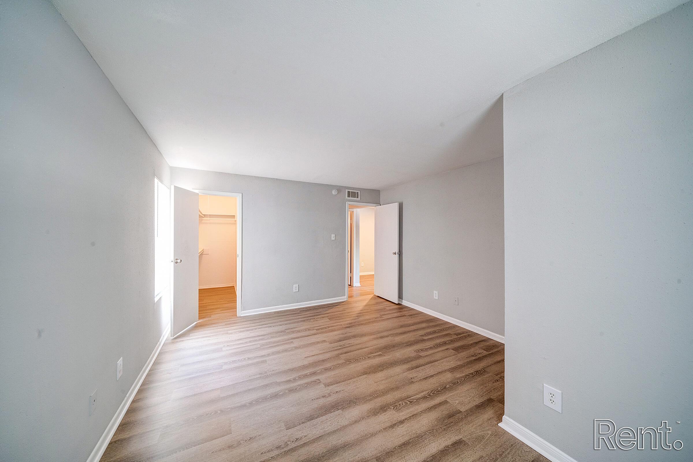 a room with a wooden floor