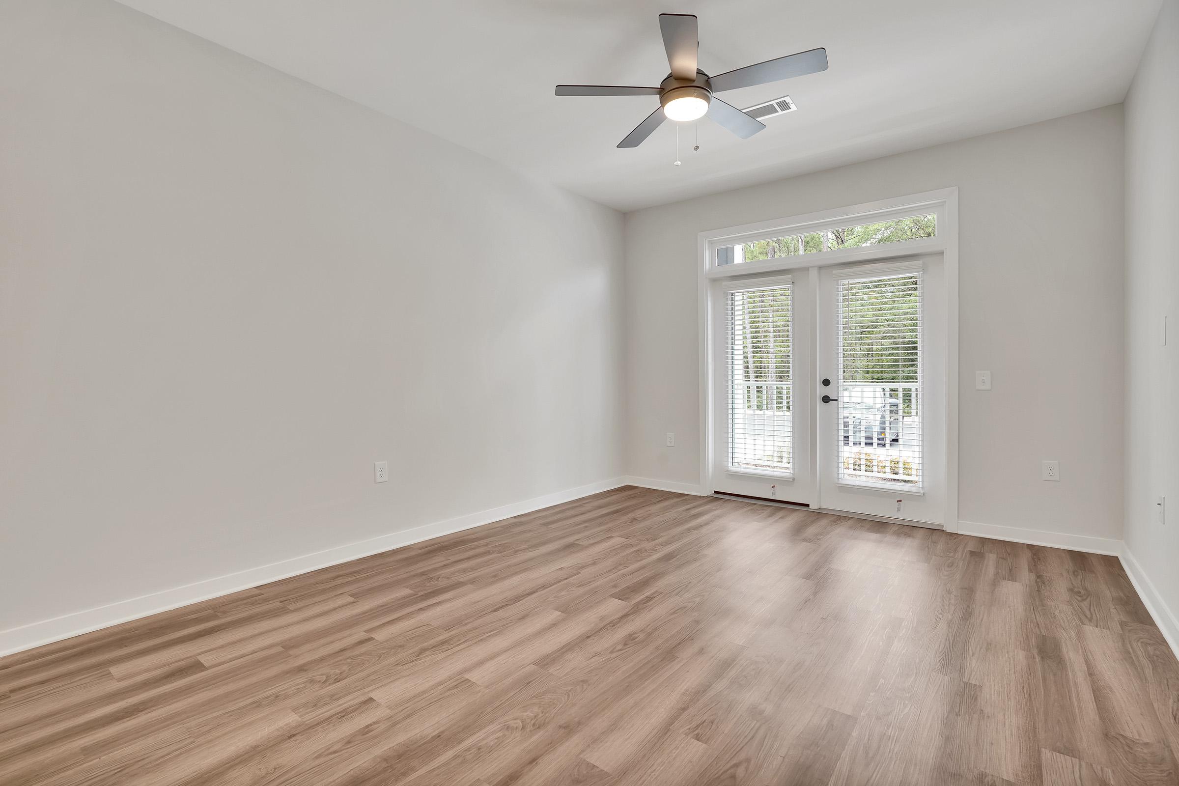 a building with a wooden floor