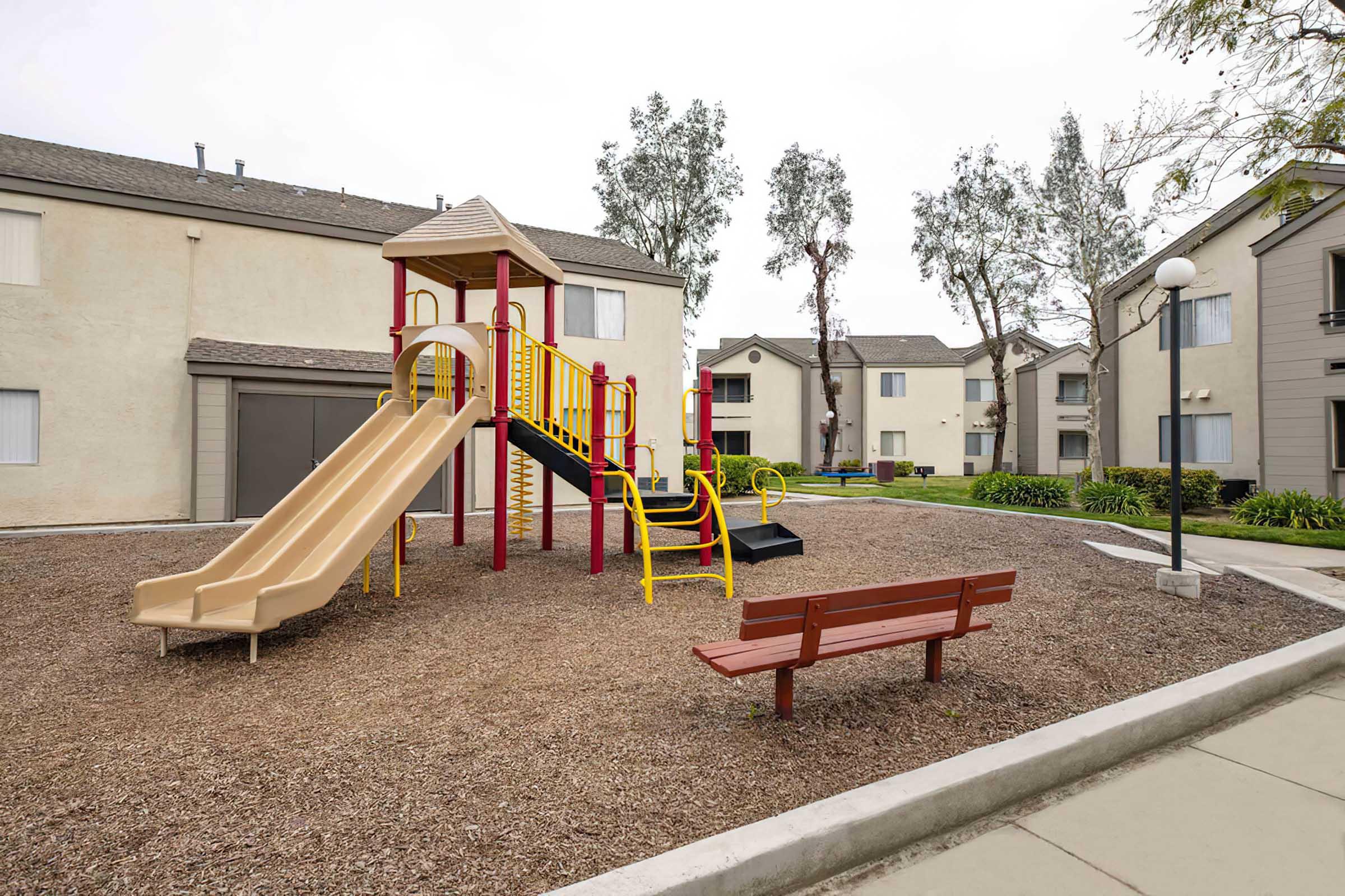 playground with a bench