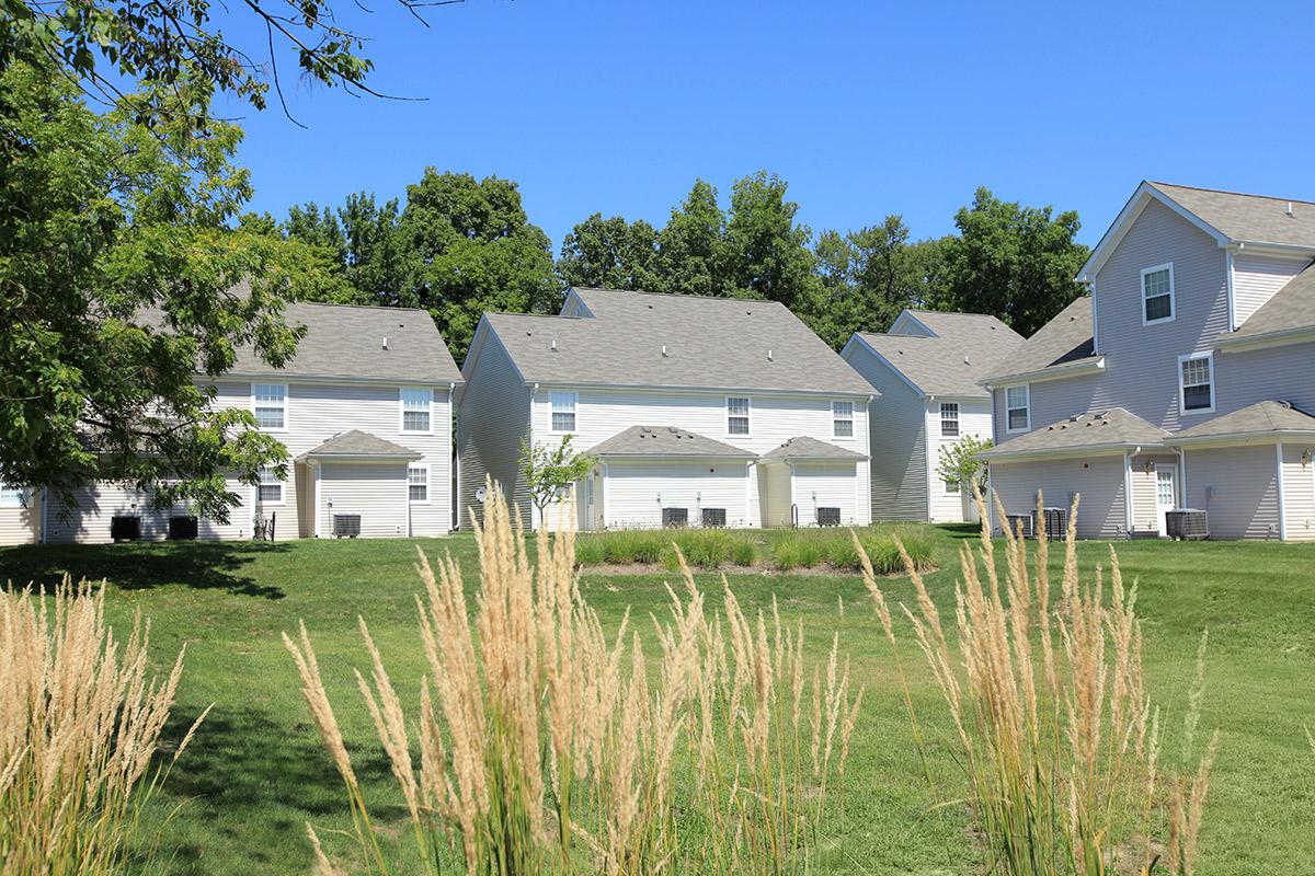 a house with a grass field