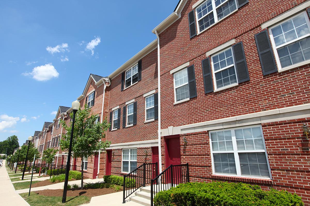 a tall red brick building