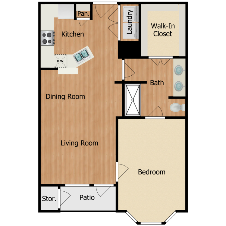 Floor plan image of Residence B1