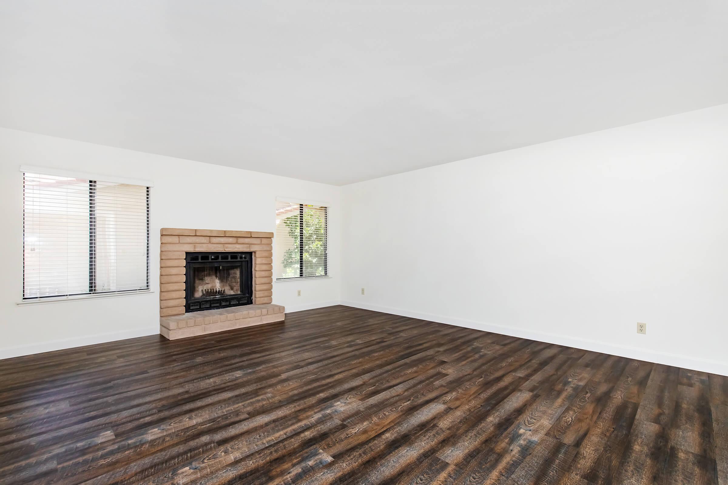 a room with a wooden floor