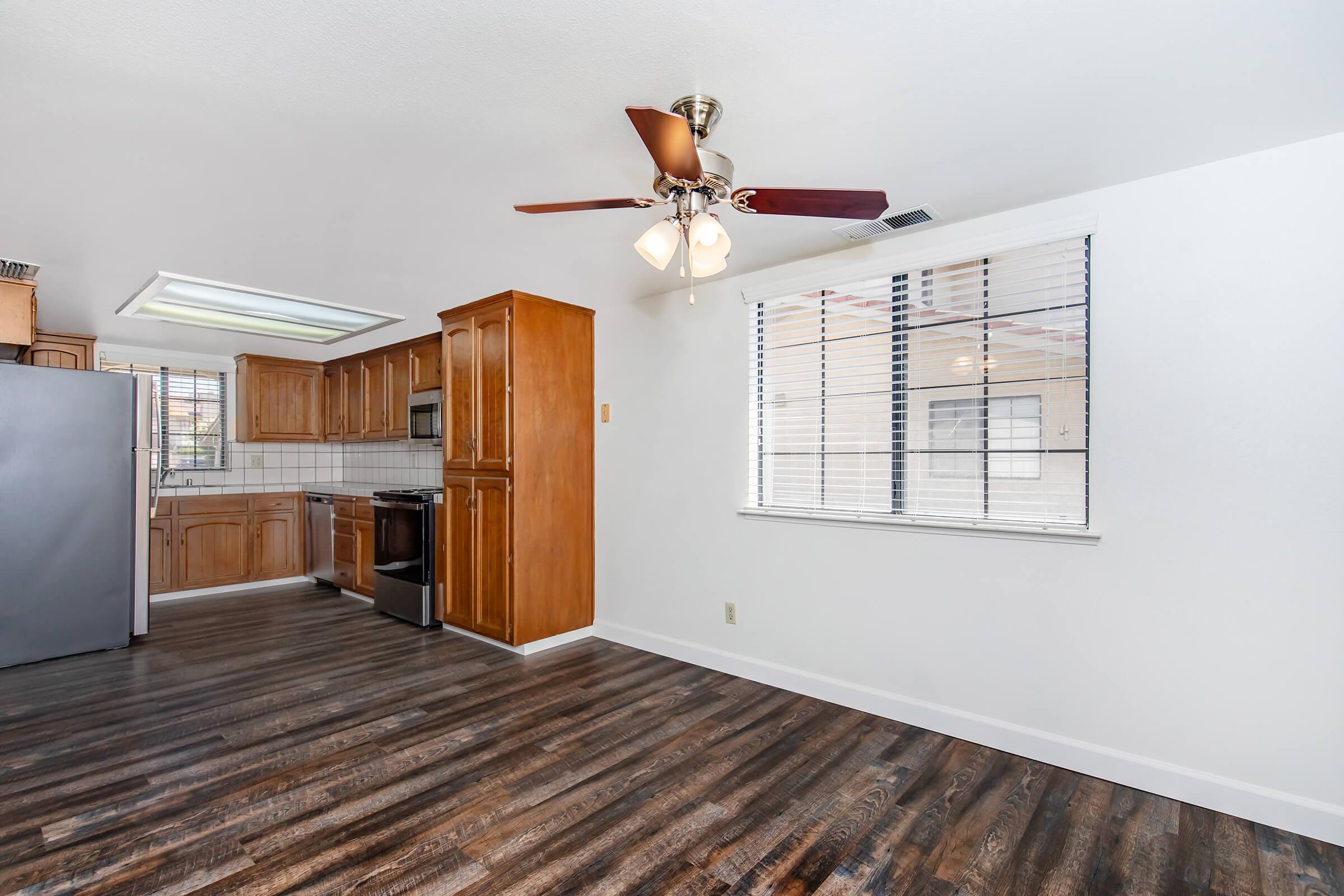 a room with a wooden floor