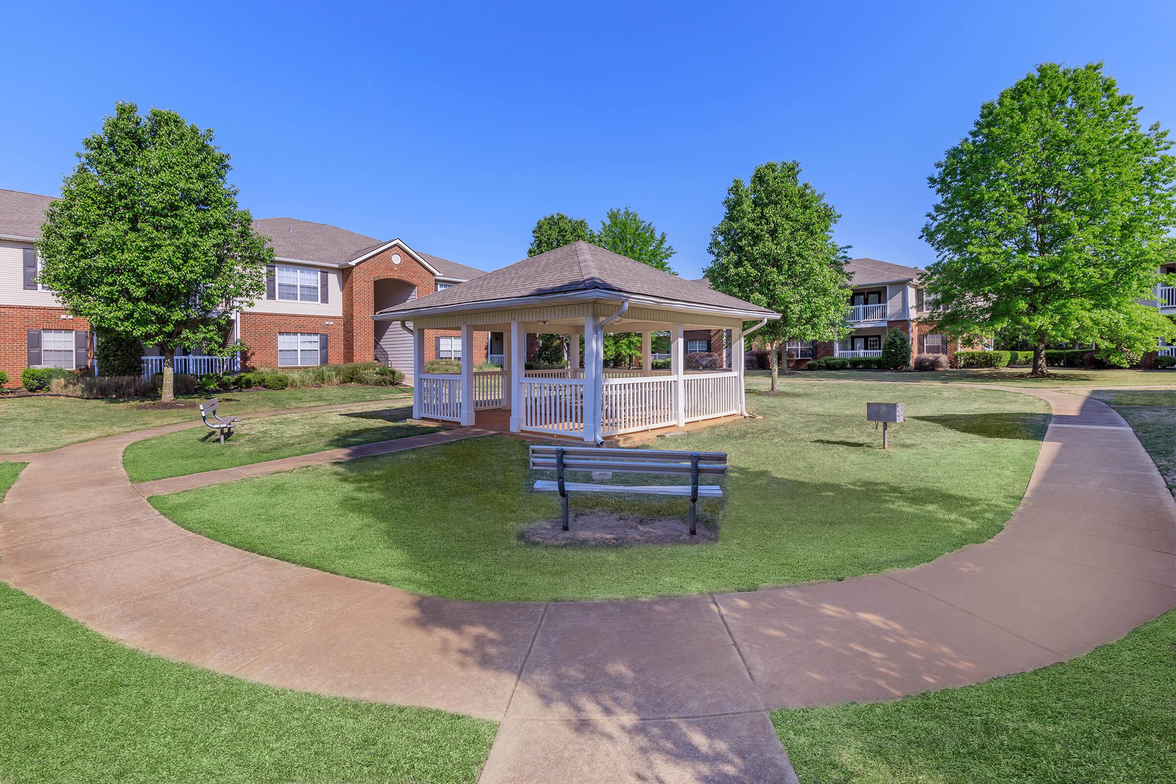 courtyard with seating