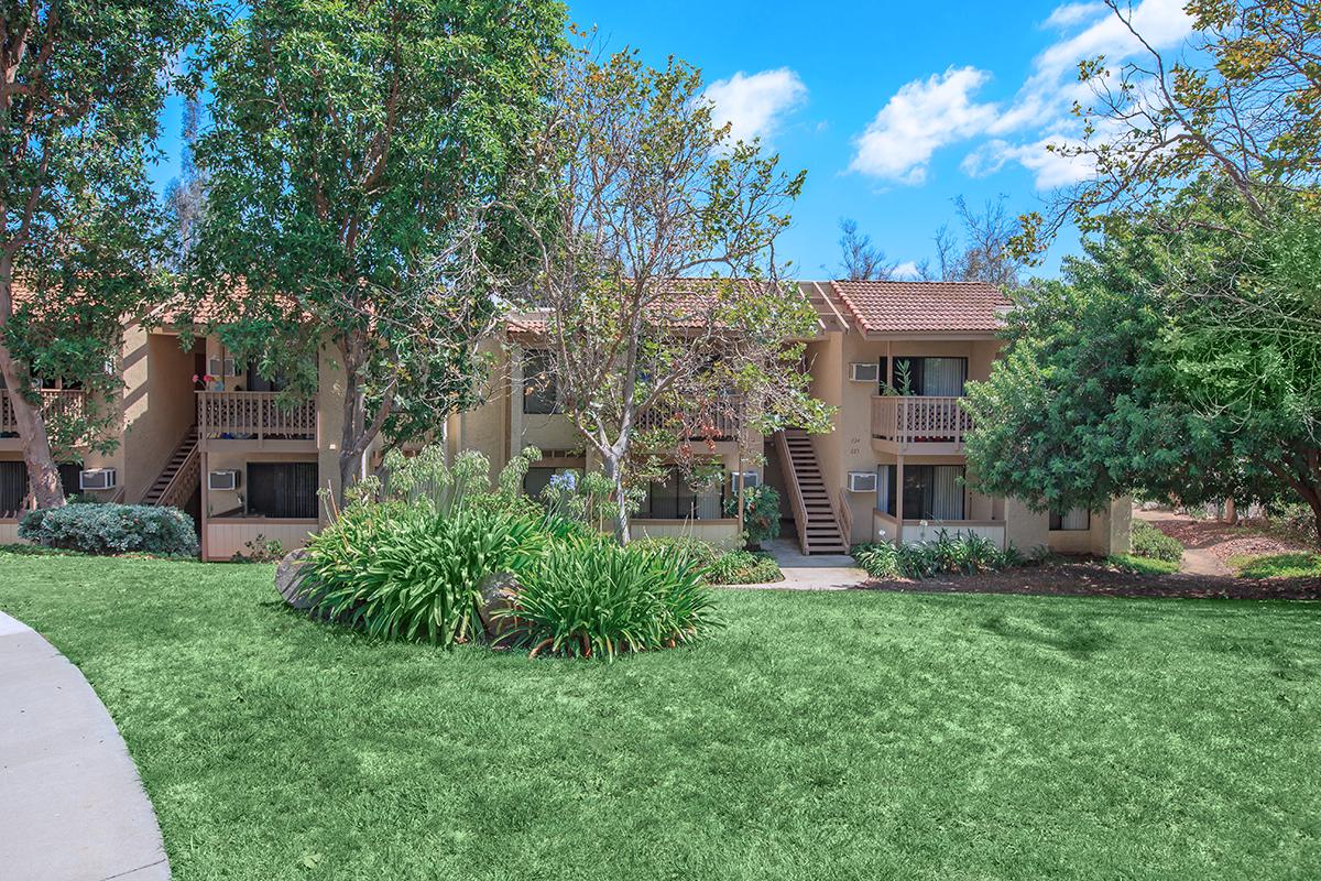 a large lawn in front of a house