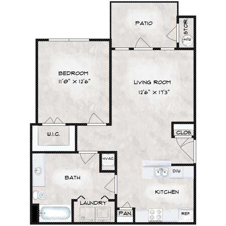 A1 floor plan image