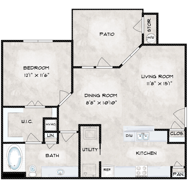 A2 floor plan image