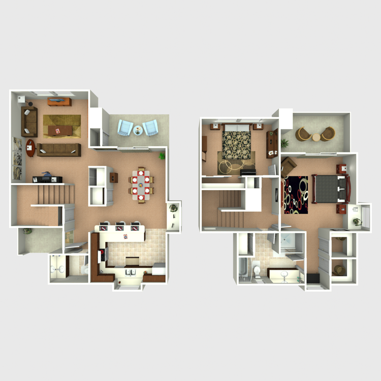 Floor plan image of Yellowstone Townhome