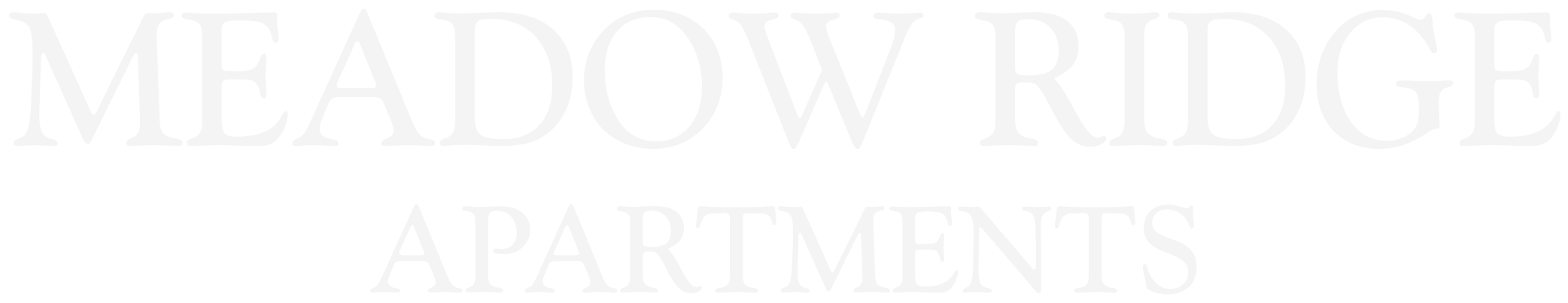 Meadow Ridge Apartments ebrochure logo