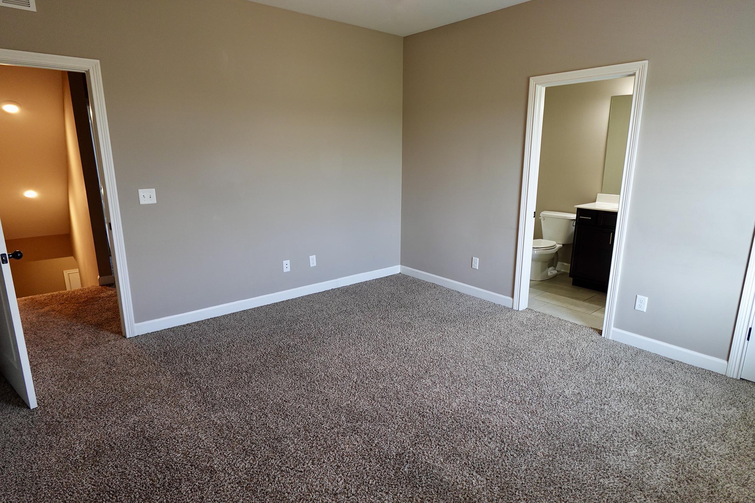a double door in a room