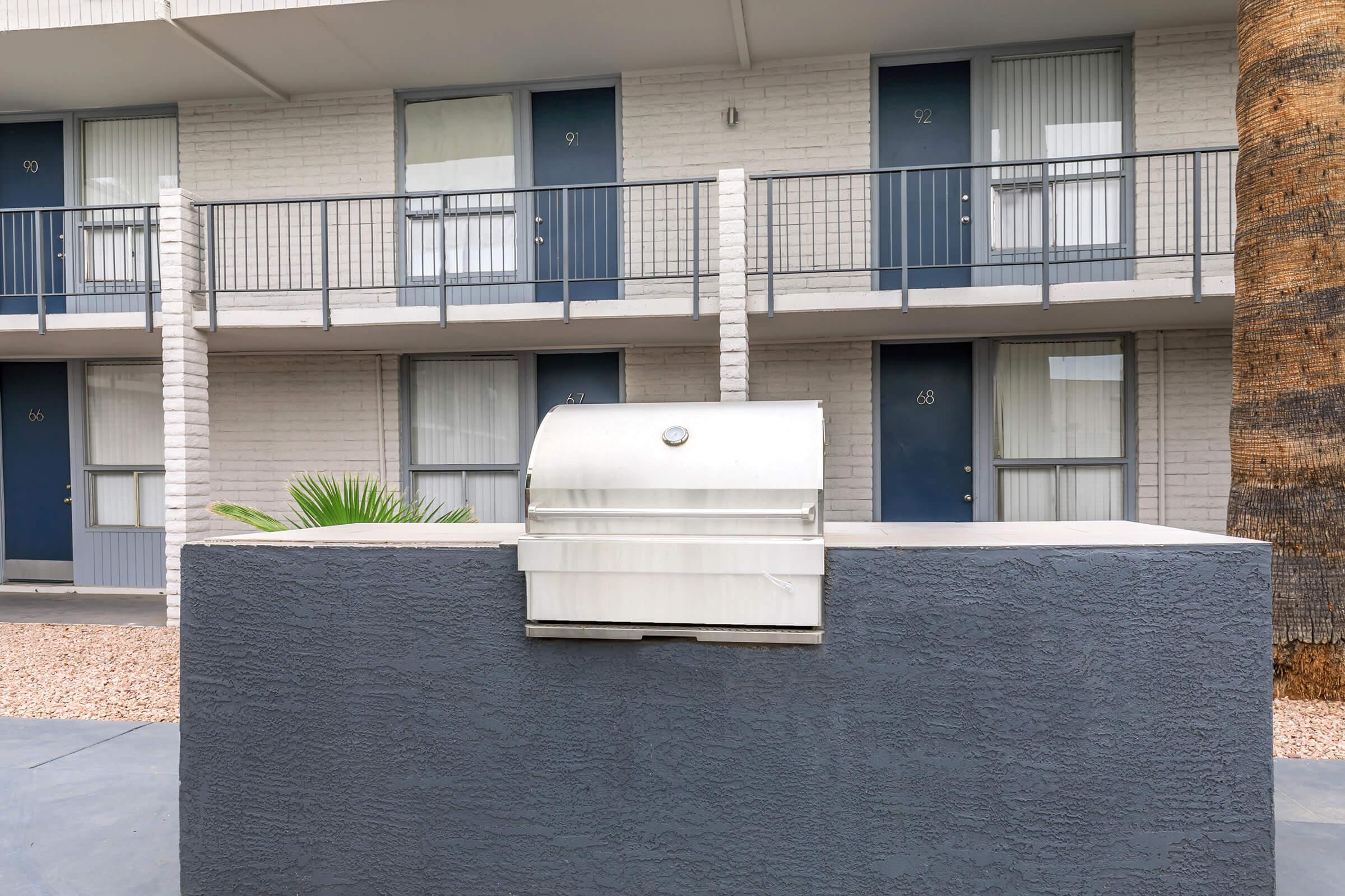 a person standing in front of a building