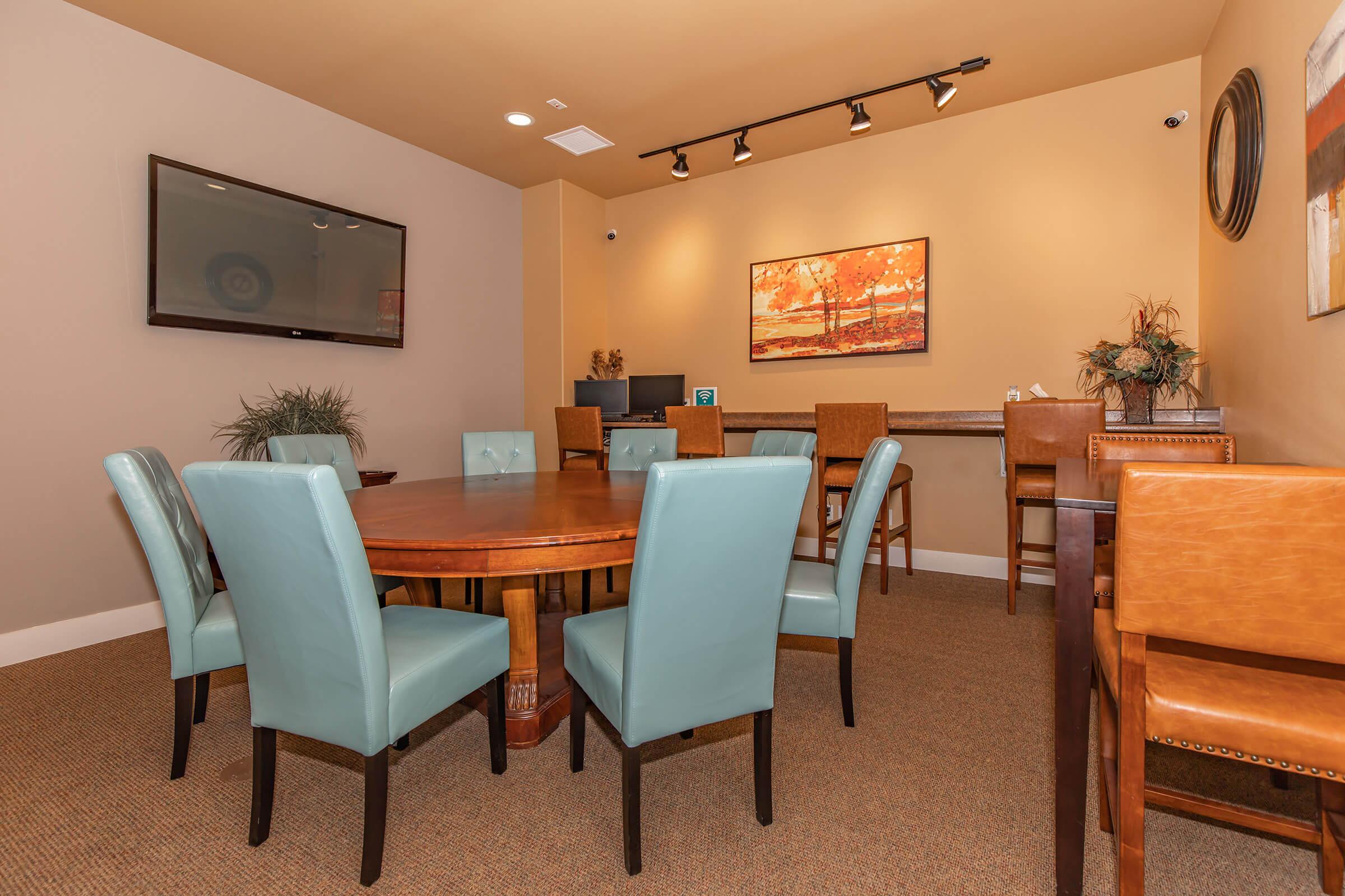 a dining room table