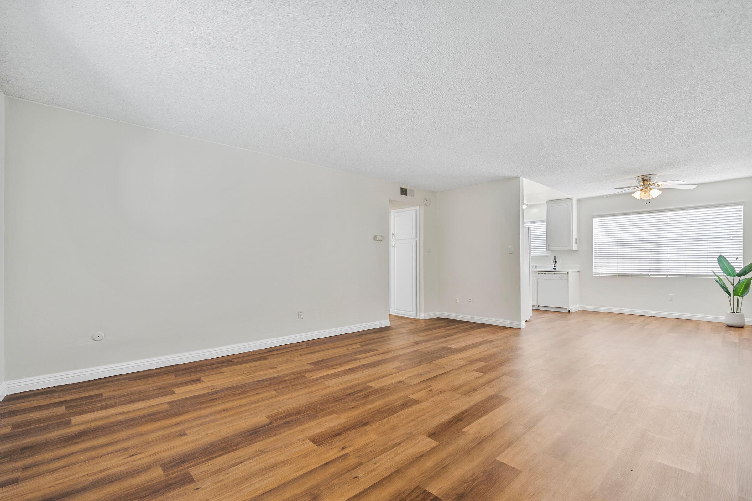 a room with a wooden floor