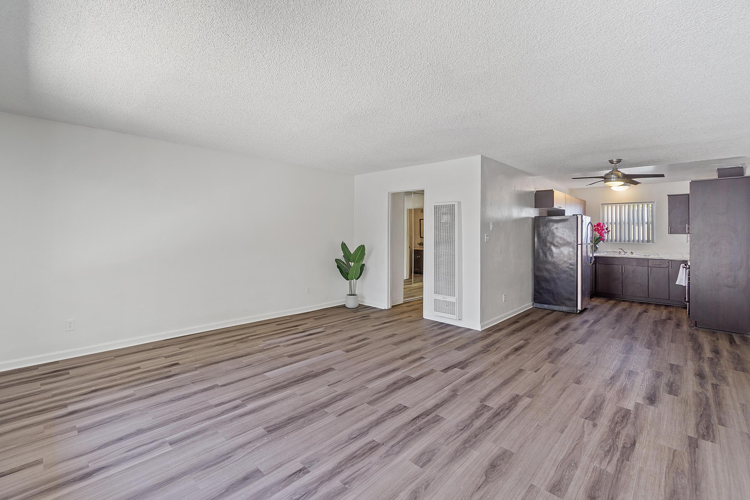 a room with a wooden floor