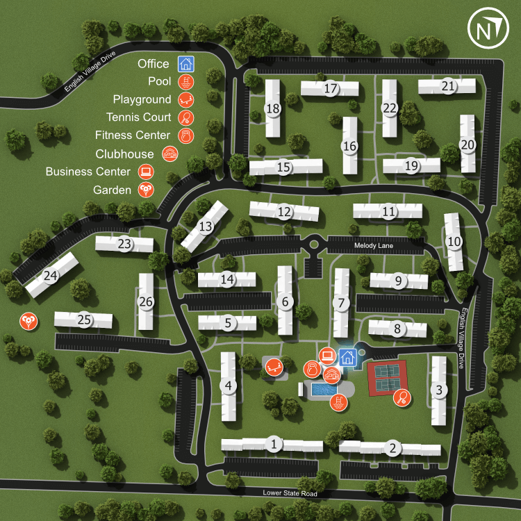 If you have a question regarding the relative location of an apartment home, please give us a call.