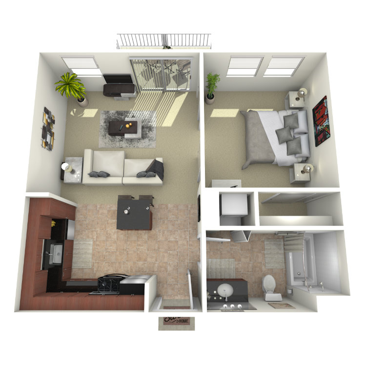 Floor plan image of 1x1A