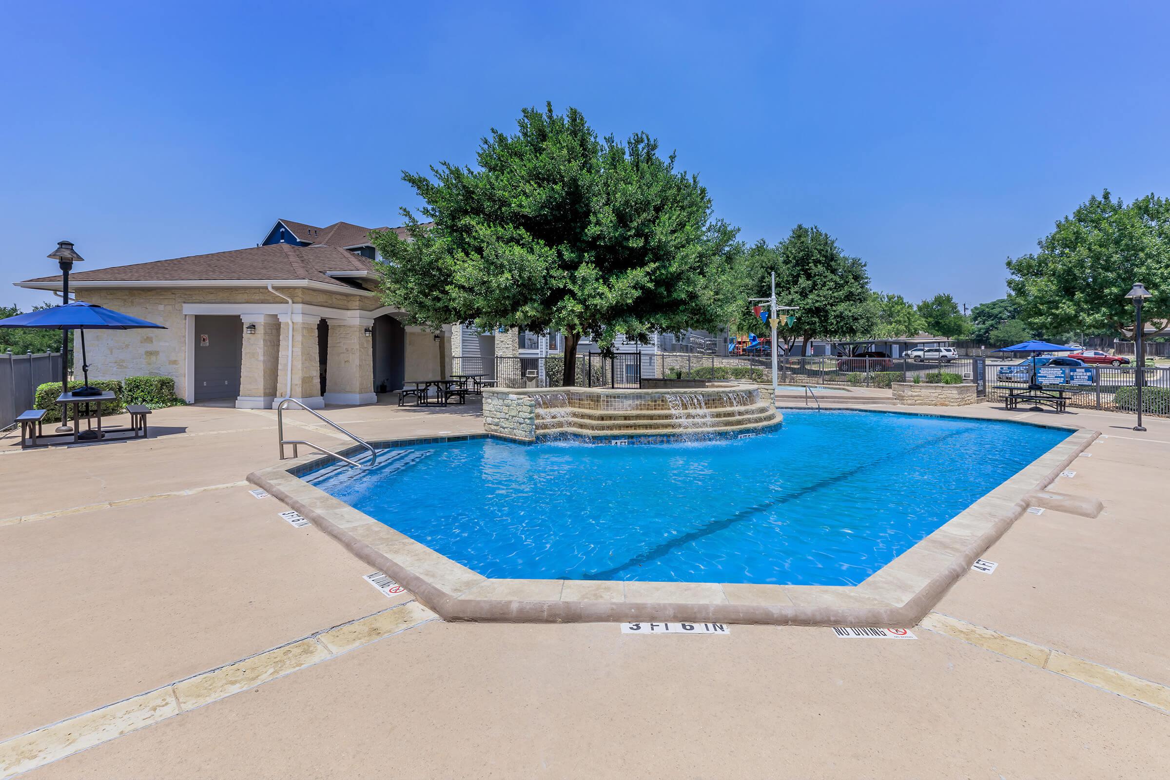 an empty pool