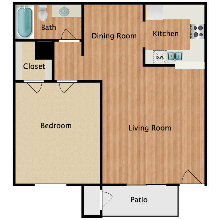 Floor plan image of B