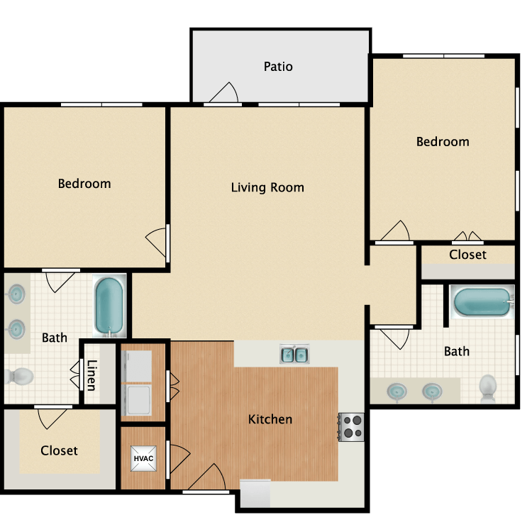 Floor plan image of 2A
