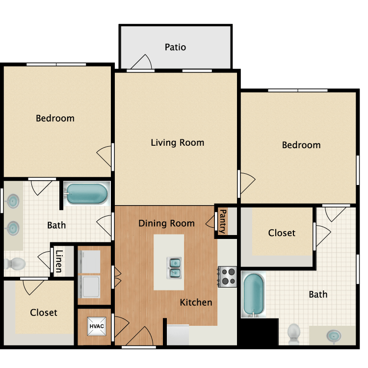 Floor plan image of 2C