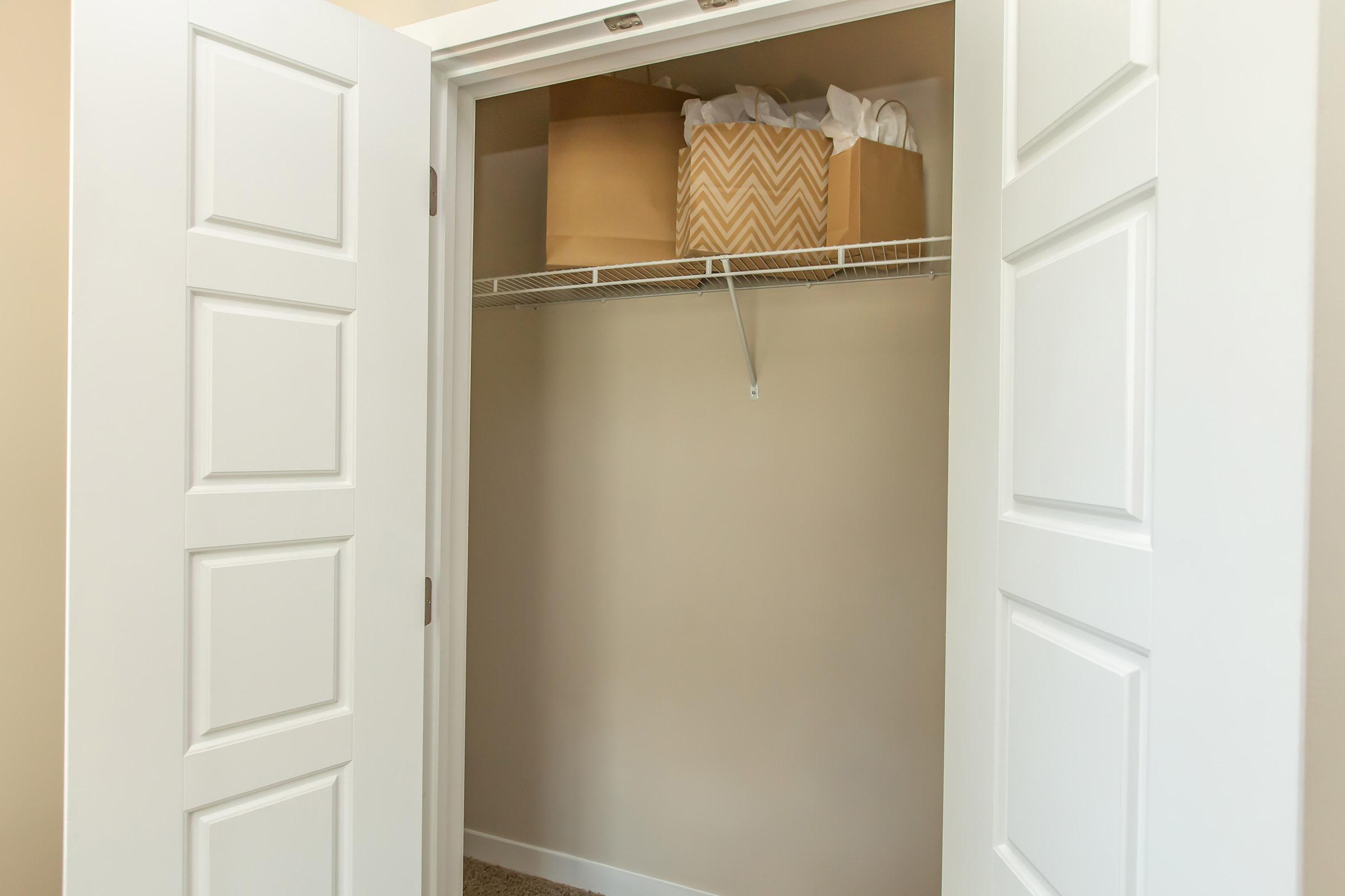 SPACIOUS CLOSETS